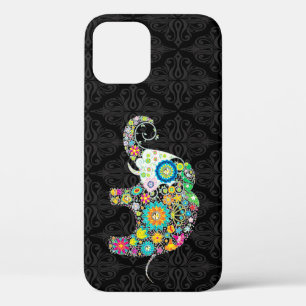Farbenfrohe Retro-Blume Elefantendesign Case-Mate iPhone Hülle