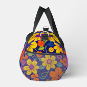 Farbenfrohe Retro-Blume im Dopaminstil Duffle Bag (Rechts)