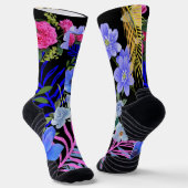 Farbenfrohe Retro-Blumenfutter, Bontanic Folies Socken (Gewinkelt)