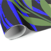 Farbenfrohe Retro-Blumenzange Geschenkpapier (Rolleneckpunkt)