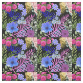 Farbenfrohe Retro-Blumenzange Stoff (Muster)