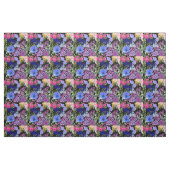 Farbenfrohe Retro-Blumenzange Stoff (Fat Quarter (45,7 x 55,9 cm))