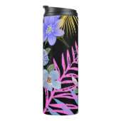 Farbenfrohe Retro-Blumenzange Thermosbecher (Nach rechts gedreht)