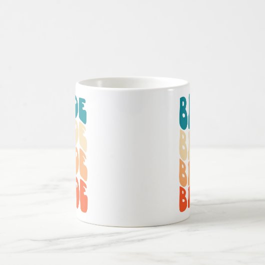 Farbenfrohe Retro Bride Tasse Geschenke für Brille (Mittel)