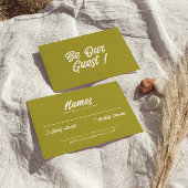 Farbenfrohe Retro Bright Bold einzigartige moderne RSVP Karte