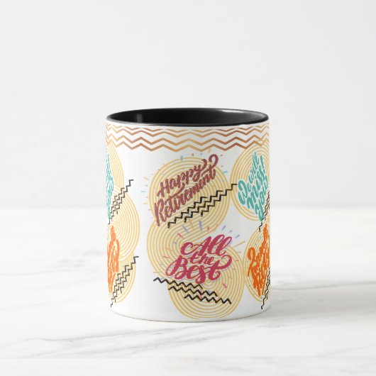 Farbenfrohe Retro-Cookie-Geschenktopf für Wertschä Tasse (Zentrum)