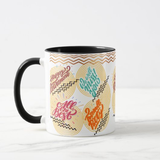 Farbenfrohe Retro-Cookie-Geschenktopf für Wertschä Tasse (Links)