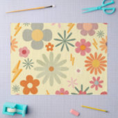 Farbenfrohe Retro Daisy Blume Kunsthandwerk Tissue Seidenpapier (Basteln)