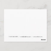 Farbenfrohe Retro Danke Postkarte (Rückseite)