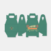 Farbenfrohe Retro der modernen Weihnachtszeit-Part Geschenkschachtel (Ungefaltet)