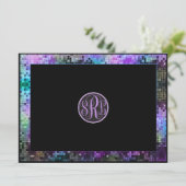 Farbenfrohe Retro Disco Glitzer Geometrisches Must Einladung (Stehend Vorderseite)