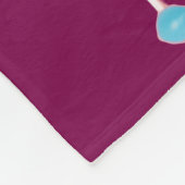 Farbenfrohe Retro Dot Pattern Throw Bla Fleece Bla (Ecke)