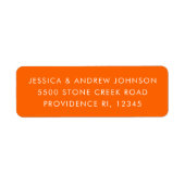 Farbenfrohe Retro Einzigartiges Bright Orange Rück (Vorne)