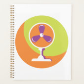 Farbenfrohe Retro Electric Ventilator Sommer Pop K Planer (Vorderseite)