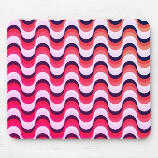 Farbenfrohe Retro Fifties Abstrakt #2 Mousepad (Vorne)