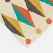 Farbenfrohe Retro Fleecedecke (Ecke)