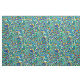 Farbenfrohe Retro-Floral Paisley Muster Stoff (Yard (91,4 cm))