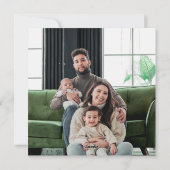 Farbenfrohe Retro-Foto Frohe Weihnachten (Rückseite)