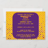 Farbenfrohe Retro Fun Party Custom Graduate Foto Einladung (Rückseite)