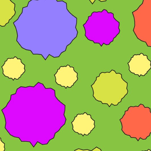 Farbenfrohe Retro funky geometrische polka Punkt T Tragetasche