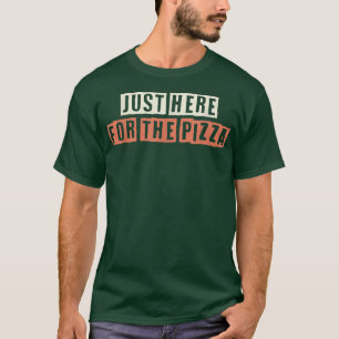 Farbenfrohe Retro-Funny gerade hier für das Pizza- T-Shirt