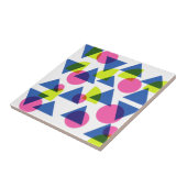 Farbenfrohe Retro-geometrische Formen der 90er Jah Fliese (Seite)