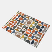 Farbenfrohe Retro geometrische Mitte des Jahrhunde Fußmatte (Schrägansicht)