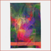 Farbenfrohe Retro Geschirrtuch