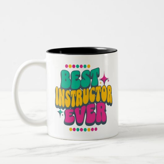 Farbenfrohe Retro Groovy Aufwertung Tasse (Links)