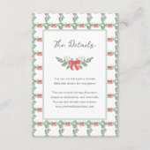 farbenfrohe Retro-Hochzeit | Gästedaten Begleitkarte (Vorderseite)