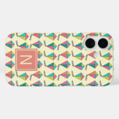 Farbenfrohe Retro Kite Muster Case-Mate iPhone Hülle (Rückseite (Horizontal))