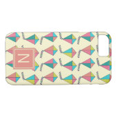 Farbenfrohe Retro Kite Muster Case-Mate iPhone Hülle (Rückseite (Horizontal))