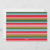 Farbenfrohe Retro Merry & Bright Weihnachten Foto (Rückseite)