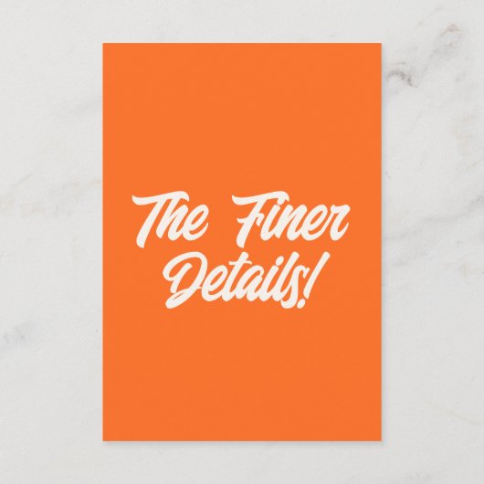 Farbenfrohe Retro Minimal Modern Wedding Details Begleitkarte (Rückseite)