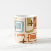 Farbenfrohe Retro Mitte des Jahrhunderts Moderne A Kaffeetasse (Mittel)