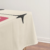 Farbenfrohe Retro Mitte des Jahrhunderts Moderne A Tischdecke (Beispiel)