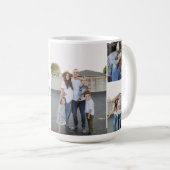 Farbenfrohe Retro Multi Foto Foto Tasse (VorderseiteRechts)