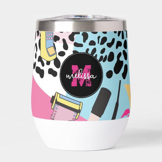 Farbenfrohe Retro-Muster der 1990er Jahre (Vorderseite)