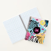 Farbenfrohe Retro-Muster der 1990er Jahre Notizblock (Innenseite)
