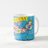 Farbenfrohe Retro Nova Scotia Tasse (VorderseiteRechts)
