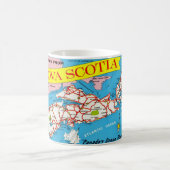 Farbenfrohe Retro Nova Scotia Tasse (Mittel)