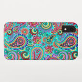 Farbenfrohe Retro Paisley Case-Mate iPhone Hülle (Rückseite (Horizontal))