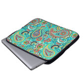 Farbenfrohe Retro Paisley Laptopschutzhülle (Vorne Knopf)