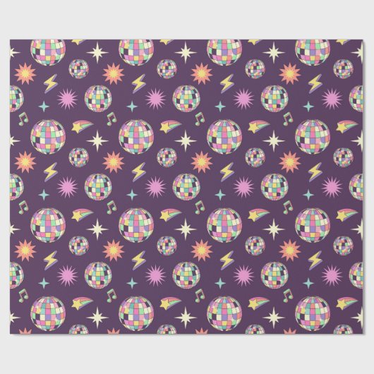 Farbenfrohe Retro Parco Civico-Ciani Geschenkpapier (Flach)