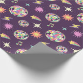 Farbenfrohe Retro Parco Civico-Ciani Geschenkpapier (Ecke)