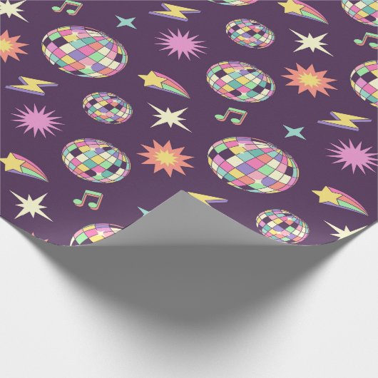 Farbenfrohe Retro Parco Civico-Ciani Geschenkpapier (Ecke)