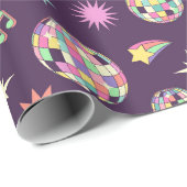 Farbenfrohe Retro Parco Civico-Ciani Geschenkpapier (Rolleneckpunkt)