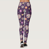 Farbenfrohe Retro Parco Civico-Ciani Leggings (Rückseite)