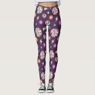 Farbenfrohe Retro Parco Civico-Ciani Leggings