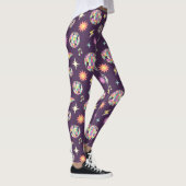 Farbenfrohe Retro Parco Civico-Ciani Leggings (Rechts)
